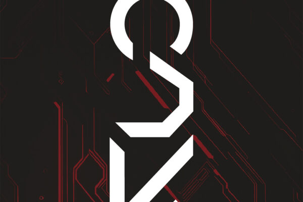 Logo Osakou Blanc sur fond noir futuriste