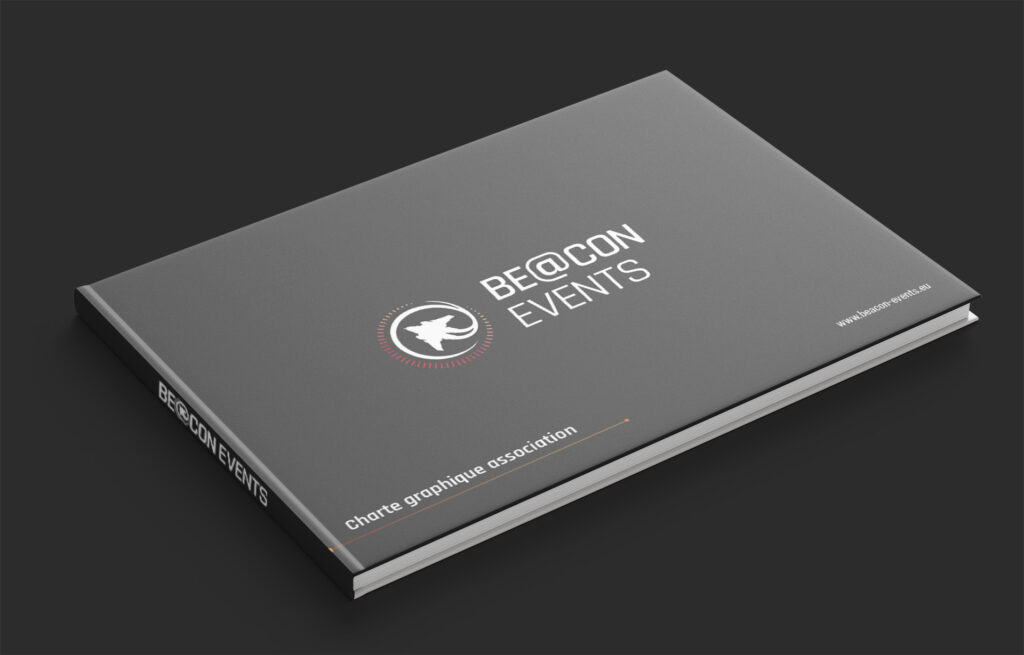 Logo beacon event sur page de couverture