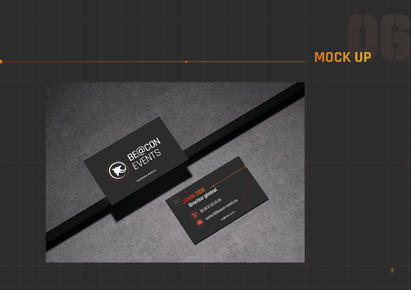 carte de visite beacon event
